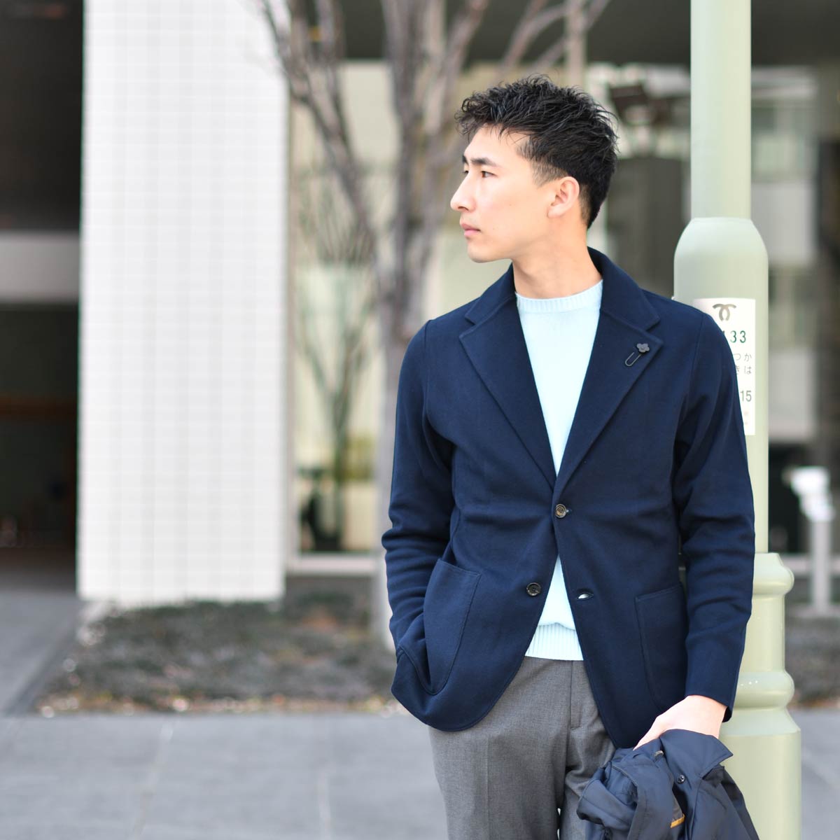 決算大感謝SALE】LARDINI【ラルディーニ】ニットジャケット LJM56