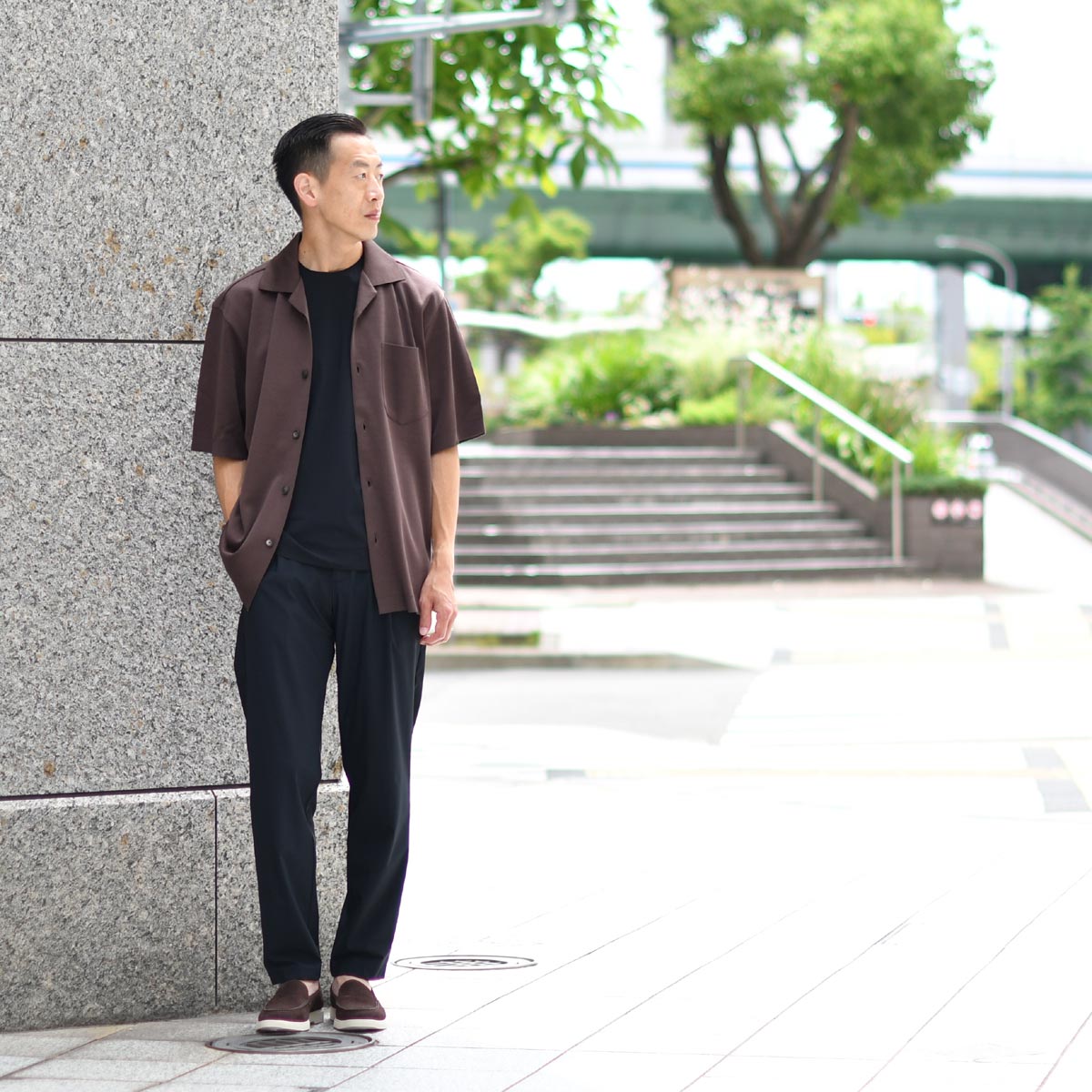 HERNO【ヘルノ】オープンカラーシャツ CM000017U 52059 8800 コットン 