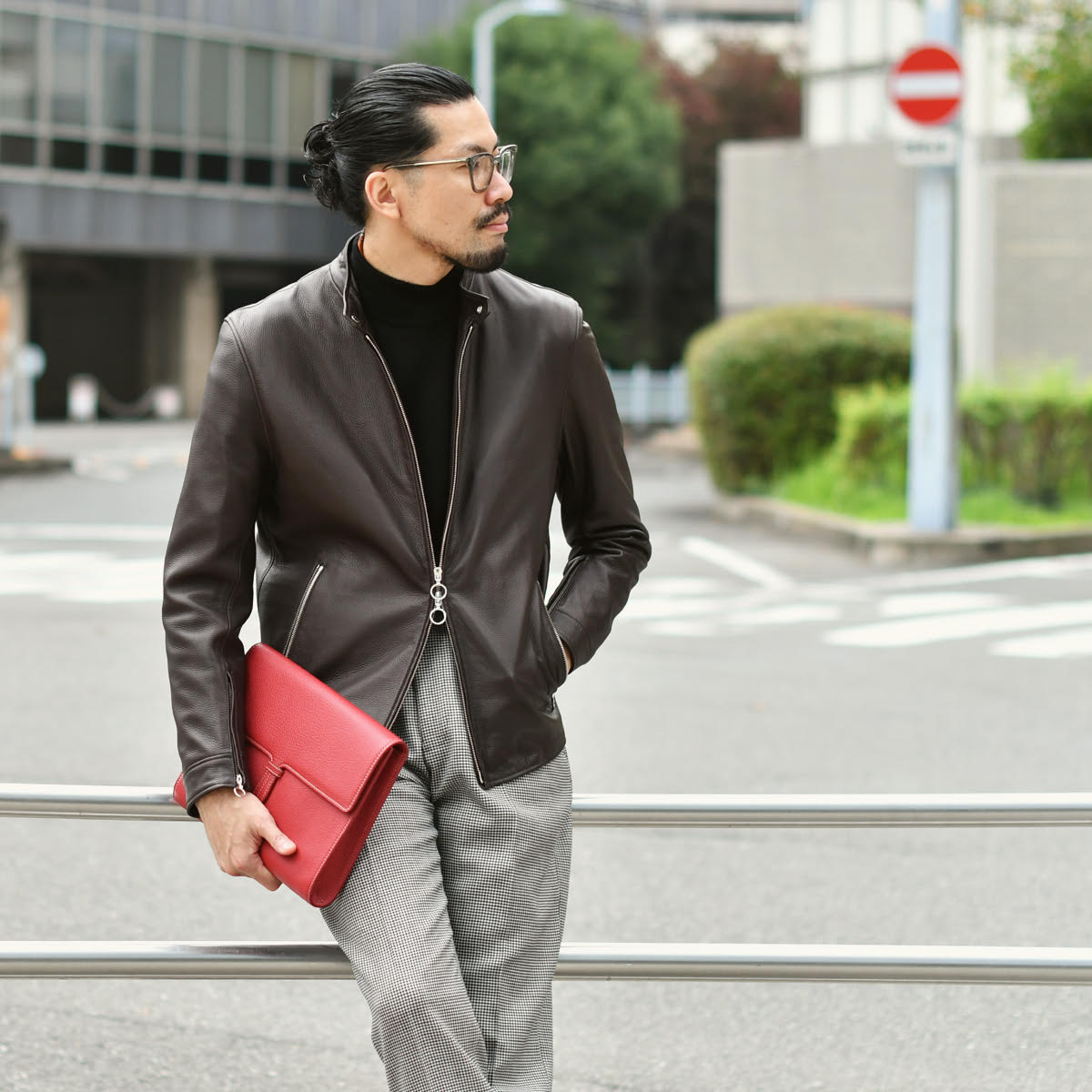 size50】SERAPHIN【セラファン】 シングルライダースジャケット BIKER