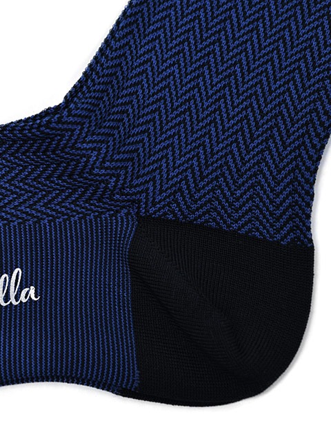 Pantherella【パンセレラ】ソックス 5311 FABIAN STEEL NAVY コットン