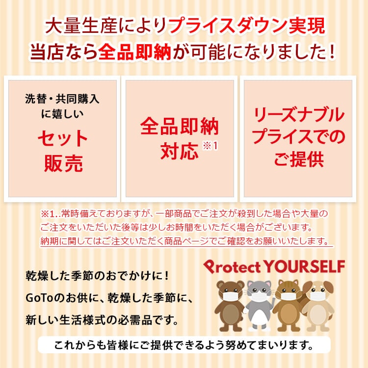 マスク 大人用/子供用 接触冷感 メッシュ 3枚 セット 6color