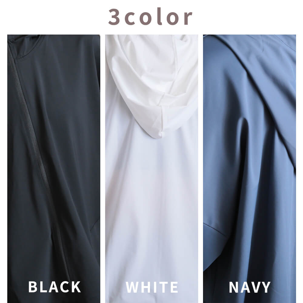 パーカー 速乾 フード付き 長袖 スポーツ S/M/L 3color