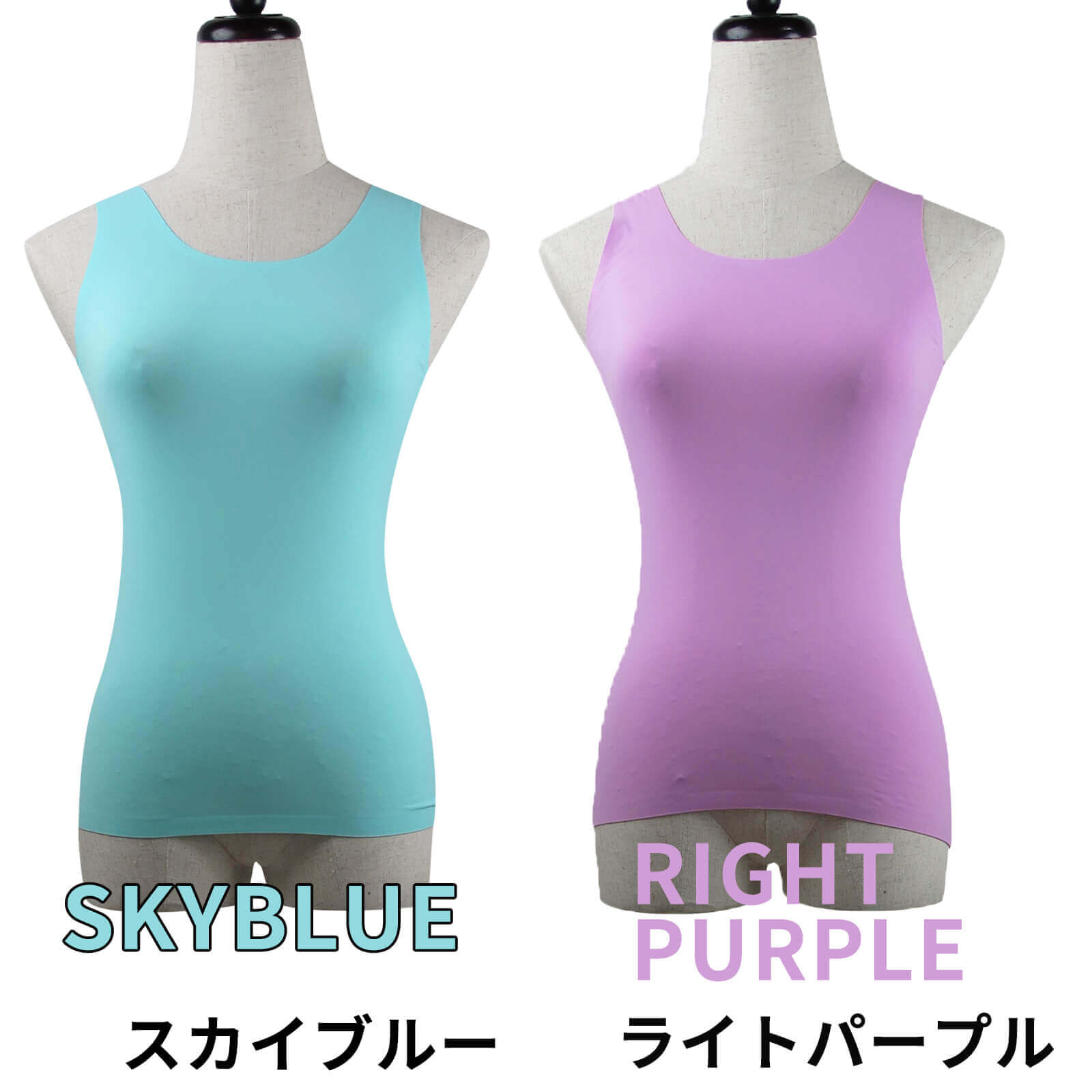 タンクトップ ノースリーブ M/L/2L 8color
