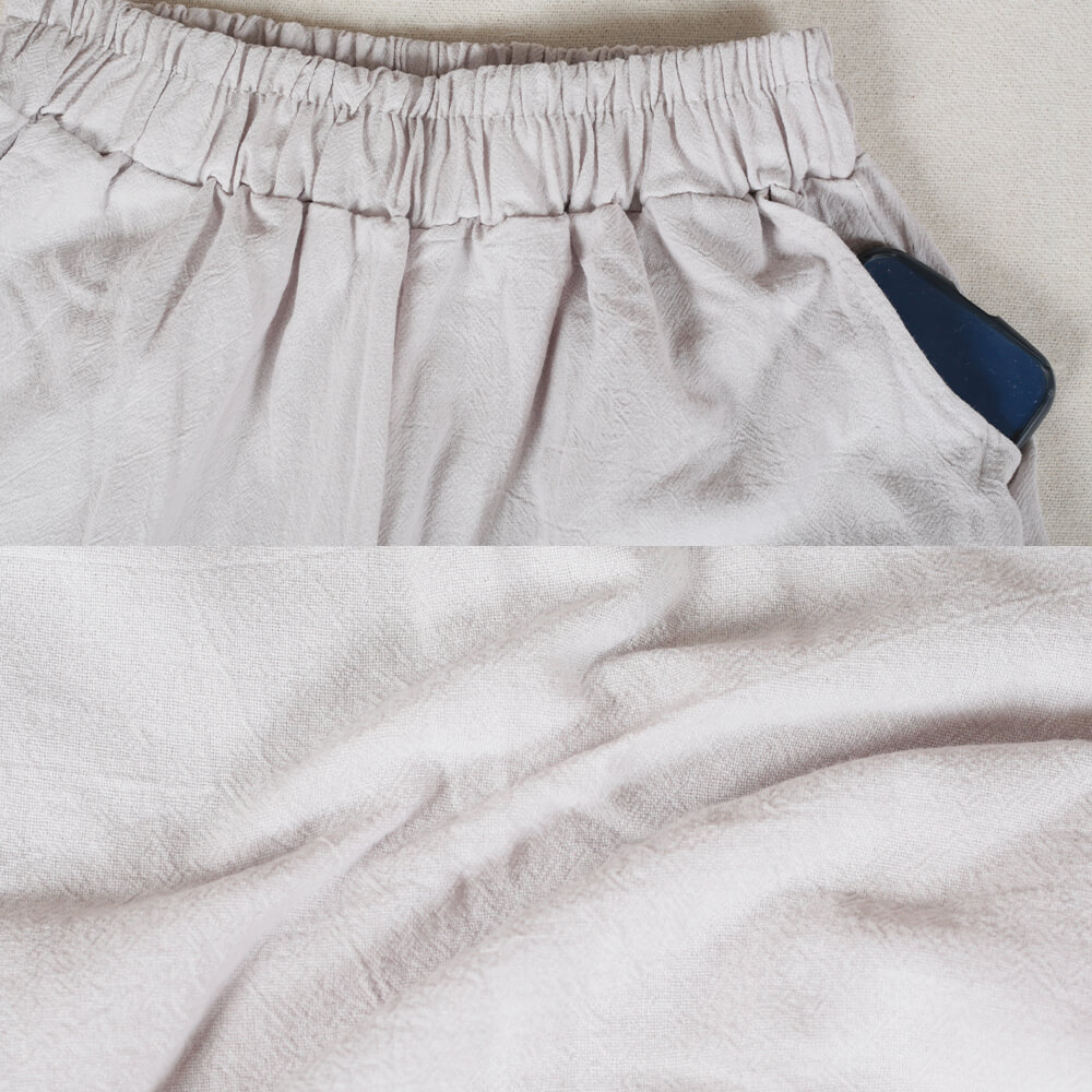 サルエルパンツ レディース きれいめ 麻  おしゃれ 涼しい ゆったり パンツ リネン M/L/2L 4color 