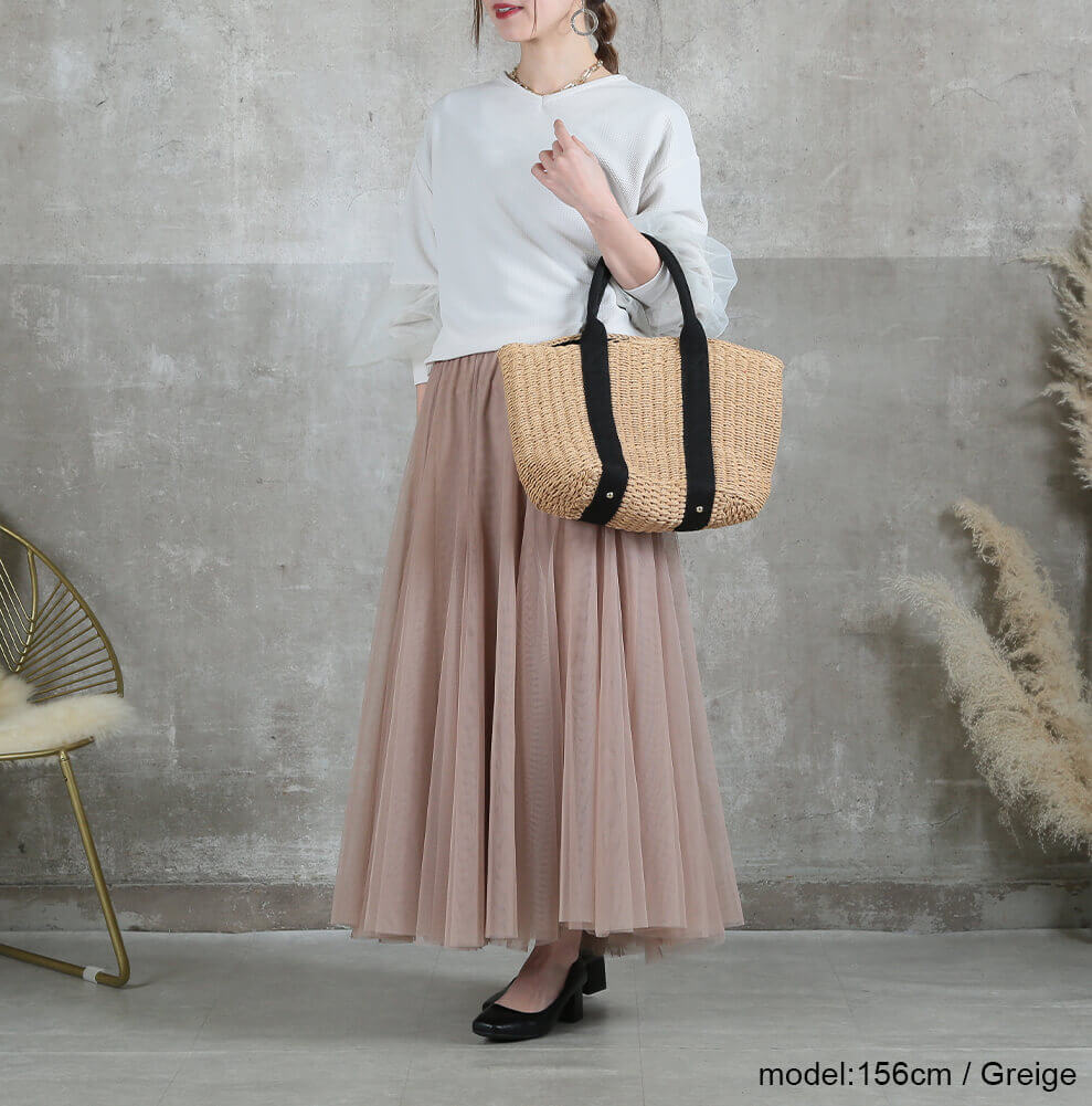 7color ロング マキシ フレア チュールスカート | アイテム