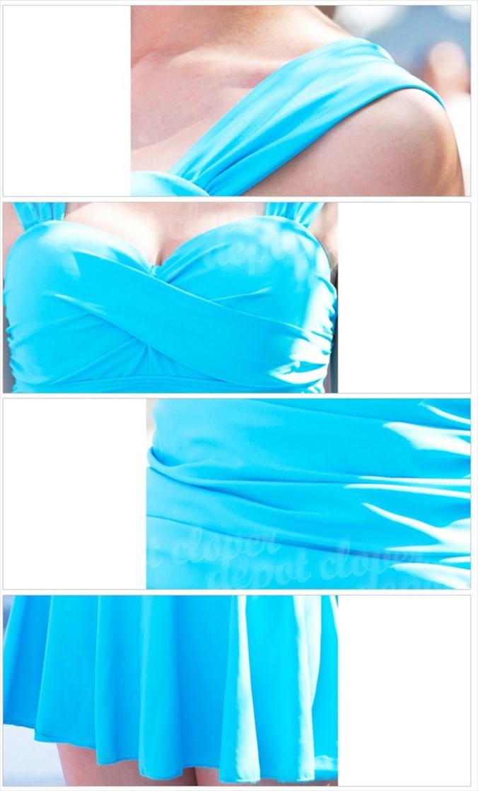 水着 フレア ワンピース レディース 体型カバー 伸縮性 M/L/2L/3L