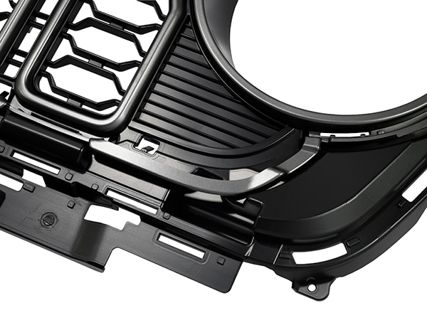 カリフォルニアカスタム ジープ JL ラングラー | JT グラディエーター フロントカメラ有り車用 2024yフェイス グリルキット フロントグリル 純正タイプ 未塗装タイプ 1台分 6pc セット