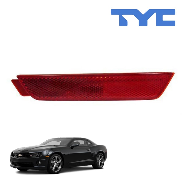 【TYC 正規品】10-15y シボレー カマロ リア サイドマーカーランプ フェンダーマーカー バンパーマーカー レッド 純正タイプ 左側 LH 運転席側