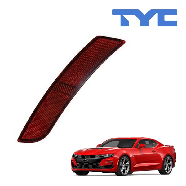 【TYC 正規品】16-20y シボレー カマロ リア サイドマーカーランプ フェンダーマーカー バンパーマーカー レッド 純正タイプ 左側 LH 運転席側