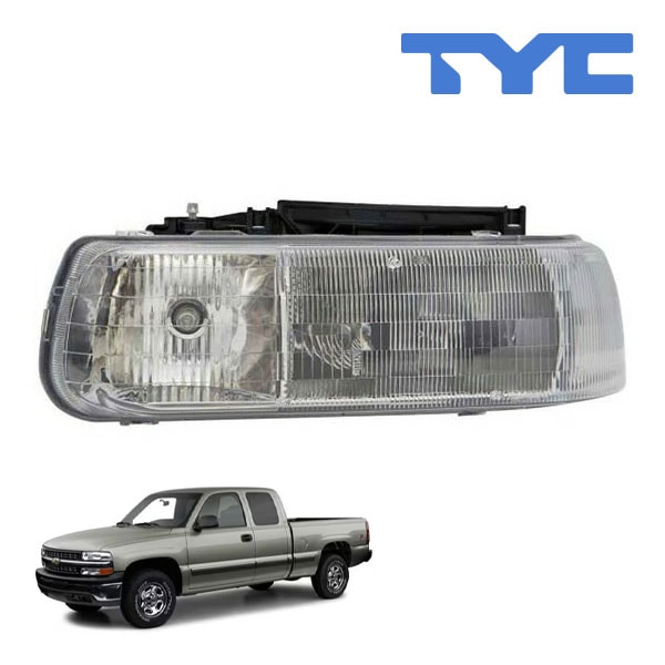 【TYC 正規品】99-02y シボレー シルバラード ヘッドランプ ヘッドライト ハロゲン 純正タイプ 左側 LH 運転席側