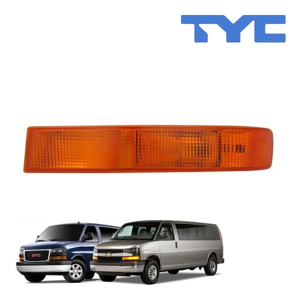【TYC 正規品】03-14y シボレー エクスプレス GMC サバナ フロント パークシグナルランプ ウインカーランプ 純正タイプ 左側 LH 運転席側