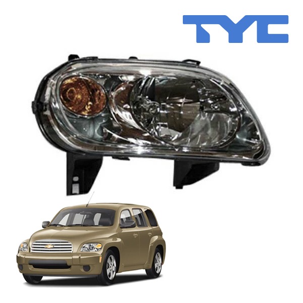 【TYC 正規品】06-11y シボレー HHR ヘッドランプ ヘッドライト ハロゲン 純正タイプ 右側 RH 助手席側 バルブ付