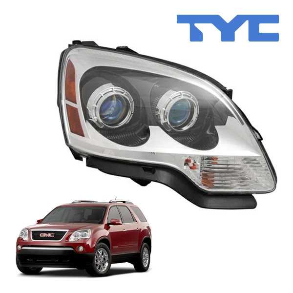 【TYC 正規品】08-12y GMC アカディア ヘッドランプ ヘッドライト ハロゲン 純正タイプ 右側 RH 助手席側 バルブ付