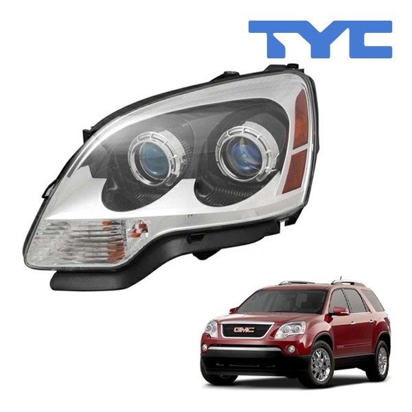 【TYC 正規品】08-12y GMC アカディア ヘッドランプ ヘッドライト ハロゲン 純正タイプ 左側 LH 運転席側 バルブ付