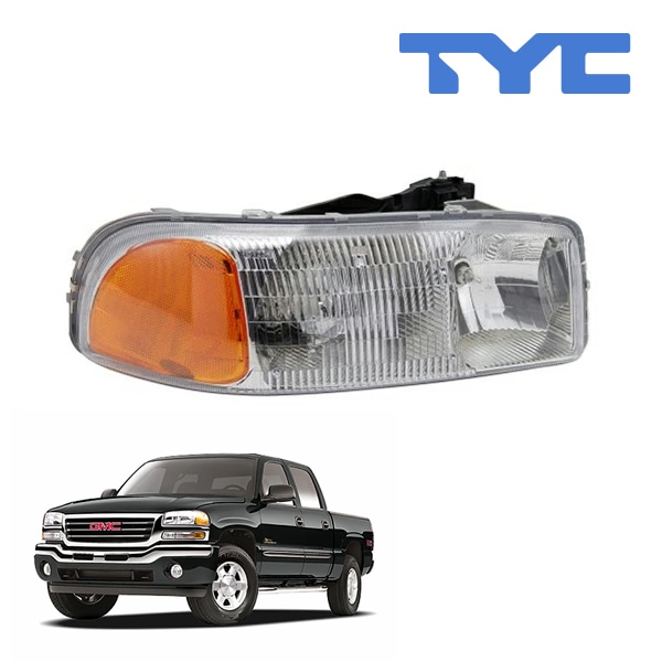 【TYC 正規品】99-07y GMC シエラ ヘッドランプ ヘッドライト ハロゲン 純正タイプ 右側 RH 助手席側 バルブ付