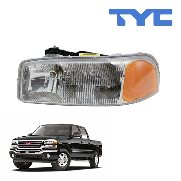 【TYC 正規品】99-07y GMC シエラ ヘッドランプ ヘッドライト ハロゲン 純正タイプ 左側 LH 運転席側 バルブ付