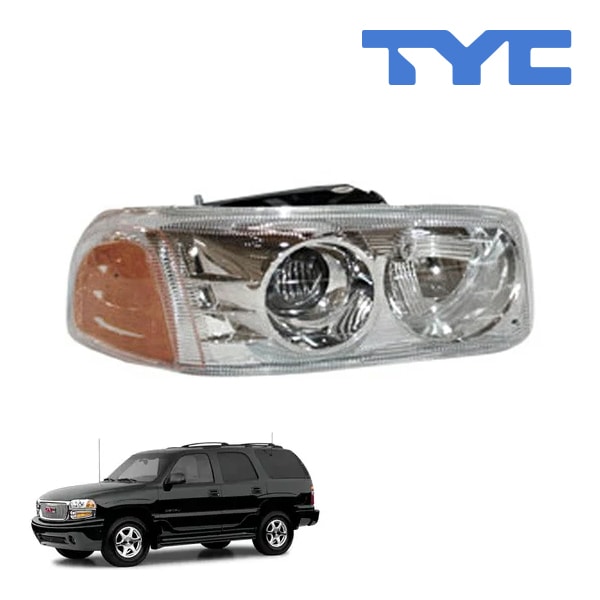 【TYC 正規品】00-06y GMC ユーコンデナリ ヘッドランプ ヘッドライト ハロゲン 純正タイプ 右側 RH 助手席側 バルブ付