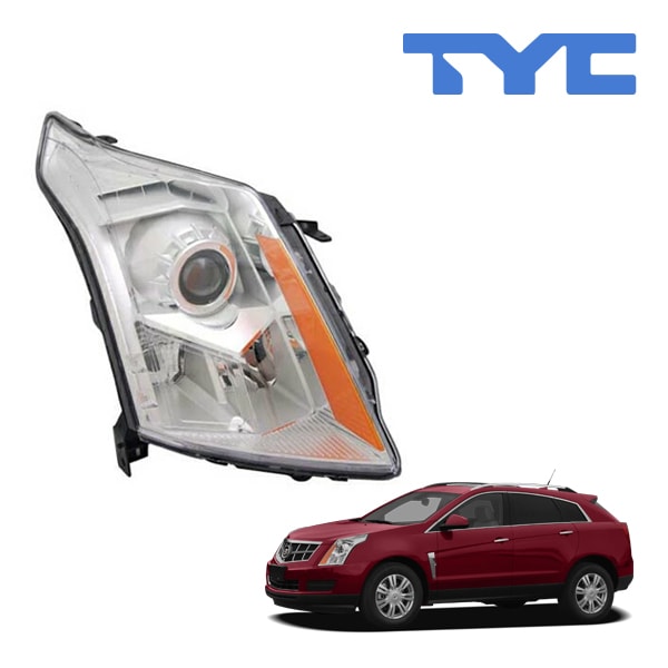 【TYC 正規品】10-13y キャデラック SRX ヘッドランプ ヘッドライト ハロゲン 純正タイプ 右側 RH 助手席側 バルブ付