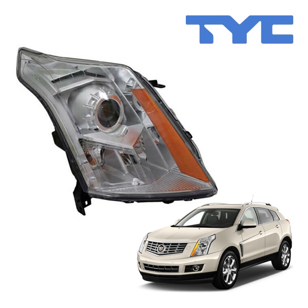 【TYC 正規品】14-16y キャデラック SRX ヘッドランプ ヘッドライト ハロゲン 純正タイプ 右側 RH 助手席側 バルブ付