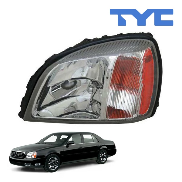 【TYC 正規品】00-05y キャデラック Deville ヘッドランプ ヘッドライト ハロゲン 純正タイプ 左側 LH 運転席側 バルブ付