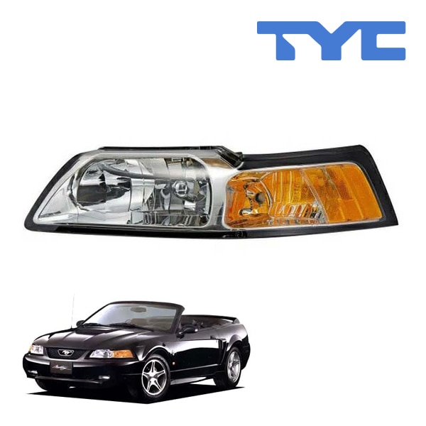 【TYC 正規品】99-00y フォード マスタング ヘッドランプ ヘッドライト ハロゲン 純正タイプ 左側 LH 運転席側
