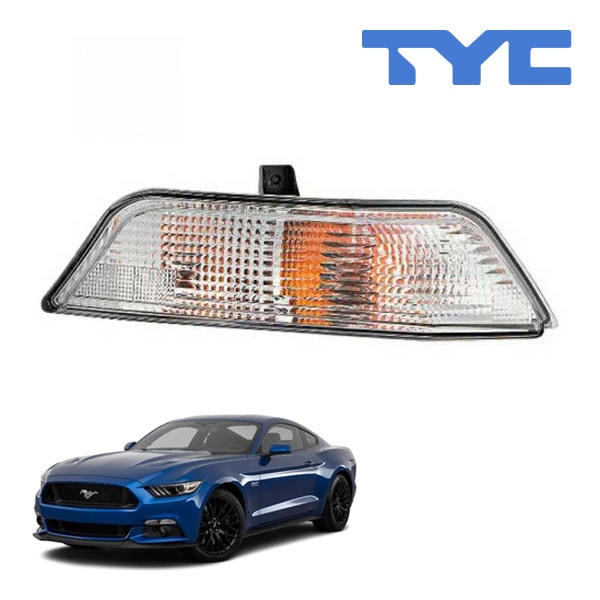 【TYC 正規品】15-17y フォード マスタング フロント コーナーランプ パークシグナルランプ サイドマーカーランプ 純正タイプ 右側 RH 助手席側 バルブ付