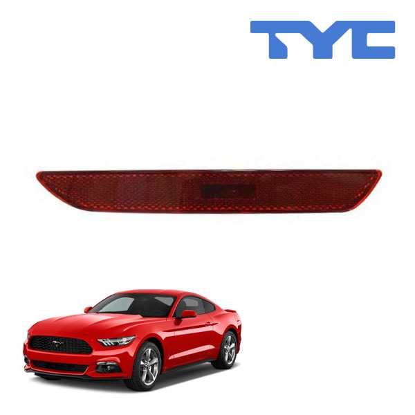 【TYC 正規品】15-20y フォード マスタング リア サイドマーカーランプ フェンダーマーカー バンパーマーカー レッド 純正タイプ 右側 RH 助手席側