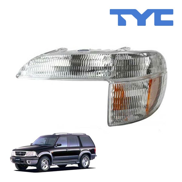 【TYC 正規品】95-01y フォード エクスプローラー フロント コーナーランプ パークシグナルランプ サイドマーカーランプ 純正タイプ 左側 LH 運転席側 バルブ付