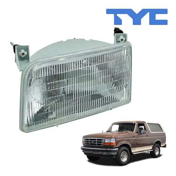 【TYC 正規品】92-96y フォード ブロンコ ヘッドランプ ヘッドライト 純正タイプ 左側 LH 運転席側 バルブ付