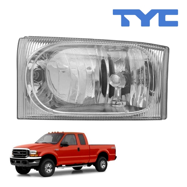 【TYC 正規品】02-04y フォード F250 F-250 SUPER DUTY ヘッドランプ ヘッドライト ハロゲン 純正タイプ 右側 RH 助手席側 バルブ付