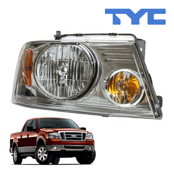 【TYC 正規品】04-08y フォード F150 F-150 ヘッドランプ ヘッドライト ハロゲン 純正タイプ 右側 RH 助手席側 バルブ付