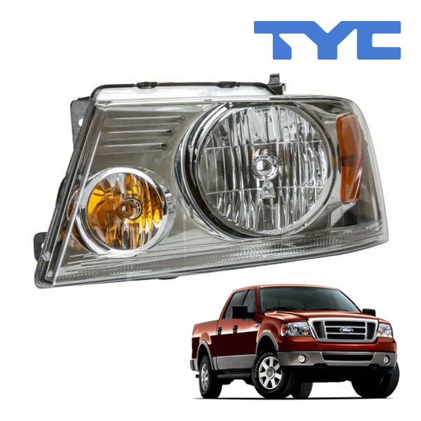 【TYC 正規品】04-08y フォード F150 F-150 ヘッドランプ ヘッドライト ハロゲン 純正タイプ 左側 LH 運転席側 バルブ付