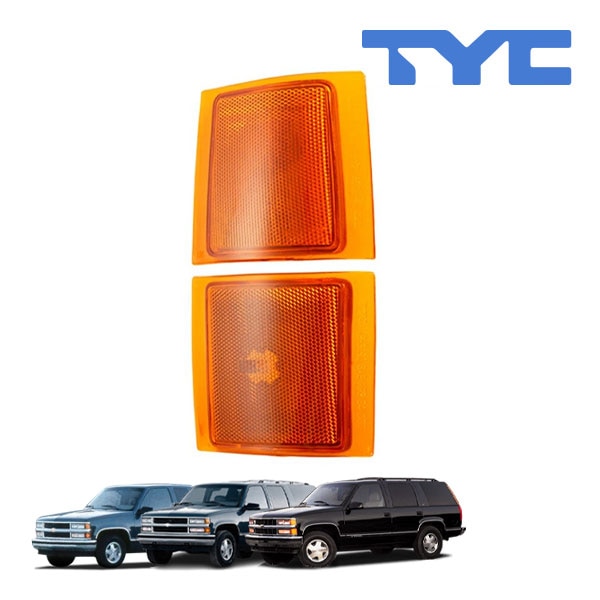 【TYC 正規品】-99y シボレータホ サバーバン -98y C-1500 K-1500 コーナーレンズ 2PC 右側 純正タイプ