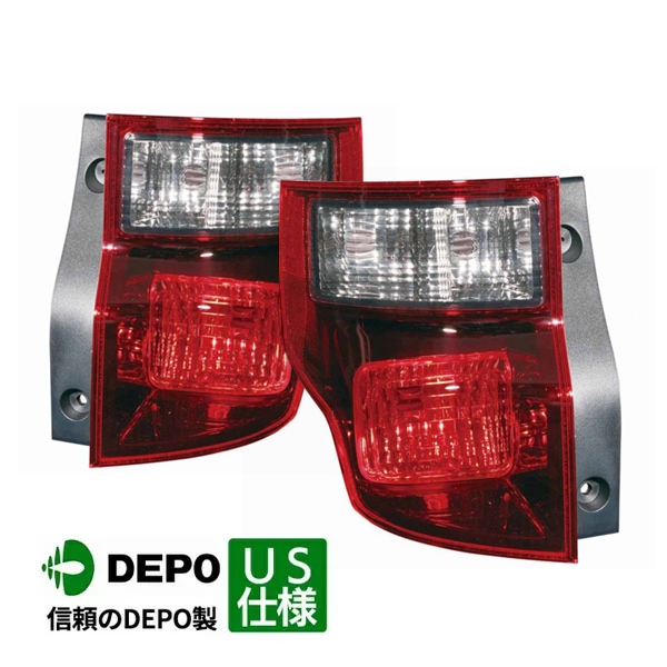 【DEPO 正規品】テールランプ テールライト 純正タイプ 左右セット バルブ無 ホンダ エレメント YH系 SC US仕様