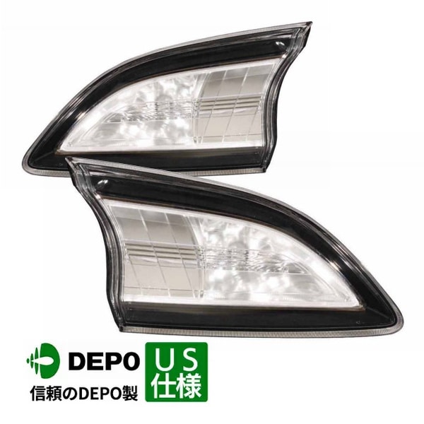 【DEPO 正規品】テールランプ テールライト インナー 純正タイプ 左右セット バルブ付 マツダ MAZDA3 アクセラ BL系 ハッチバック