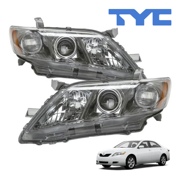 【TYC 正規品】トヨタ カムリ ACV40系 SEモデル 平成18年1月-平成23年9月 US仕様 ヘッドランプ ヘッドライト 純正タイプ 左右セット バルブ無