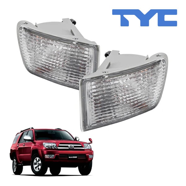 【TYC 正規品】トヨタ ハイラックスサーフ 210系 前期 平成14年11月-平成17年8月 US仕様 フロント ウインカーランプ パークシグナルランプ 純正タイプ 左右セット デイライト無車 バルブ付