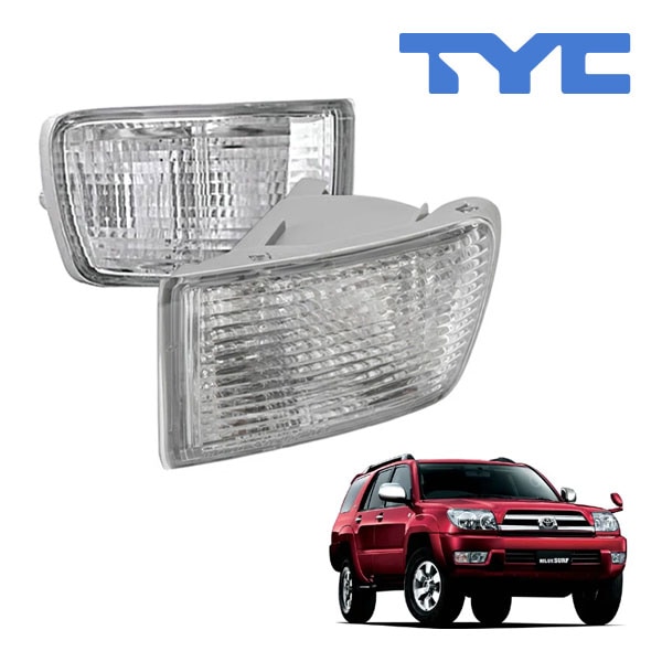 【TYC 正規品】トヨタ ハイラックスサーフ 210系 前期 平成14年11月-平成17年8月 US仕様 フロント ウインカーランプ パークシグナルランプ 純正タイプ 左右セット デイライト付車 バルブ付
