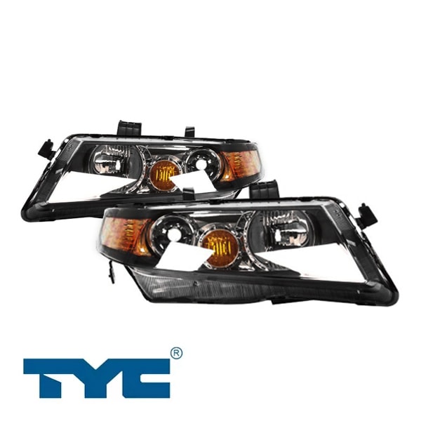 06-08y ホンダ TSX(アコード/ユーロR) CL系 US仕様 HIDヘッドランプ ヘッドライト 純正タイプ 左右セット ユニット バルブ無 TYC製