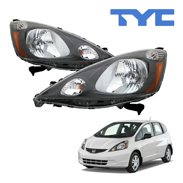 【TYC 正規品】ホンダ フィット GE系 平成19年10月-平成25年9月 US仕様 ハロゲンヘッドランプ ヘッドライト 純正タイプ 左右セット バルブ付