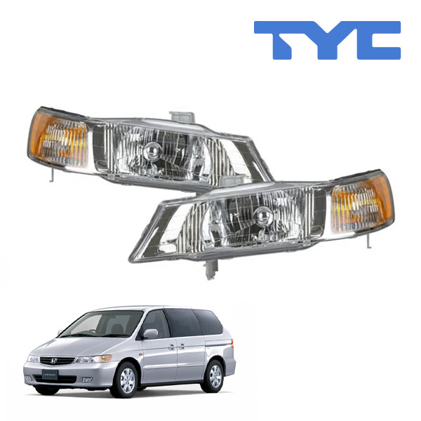 【TYC 正規品】ホンダ ラグレイト オデッセイ RL系 平成11年6月-平成16年4月 US仕様 ハロゲンヘッドランプ ヘッドライト 純正タイプ 左右セット バルブ無