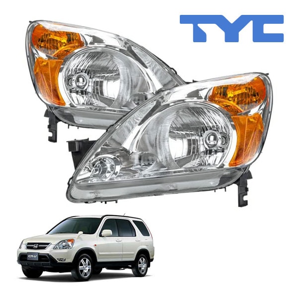 【TYC 正規品】ホンダ CR-V RD系 RD4 RD5 平成13年9月-平成16年8月 US仕様 ハロゲンヘッドランプ ヘッドライト 左右セット 純正タイプ