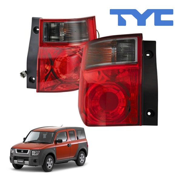 【TYC 正規品】03-08y ホンダ エレメント YH系 EX LX USa仕様 テールランプ テールライト 純正タイプ 左右セット バルブ付