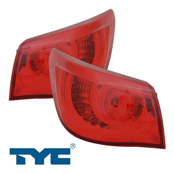 14-15y 日産 スカイライン (Q50) V37系 US仕様 テールランプ テールライト アウター 純正タイプ 左右セット バルブ付 TYC製