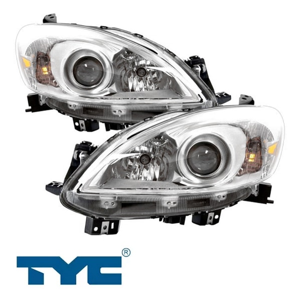 12-17y マツダ MAZDA5(プレマシー) CW系 US仕様 ハロゲンヘッドランプ ヘッドライト 純正タイプ 左右セット バルブ付 TYC製
