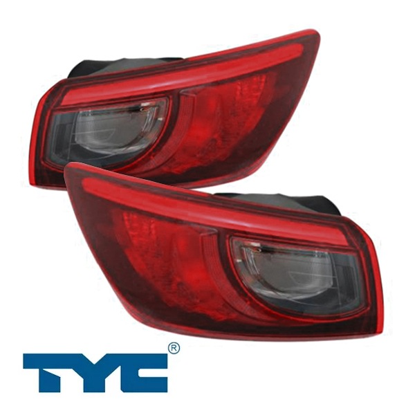 16-21y マツダ CX-3 DK系 US仕様 テールランプ テールライト アウター 純正タイプ 左右セット バルブ付 TYC製