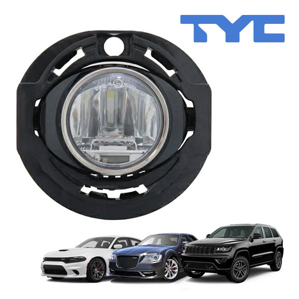 【TYC 正規品】15-19y クライスラー 300 15-19y ダッジ チャージャー 14-21y ジープ グランドチェロキー LEDフォグランプ フォグライト 純正タイプ 左右共通 バルブ付