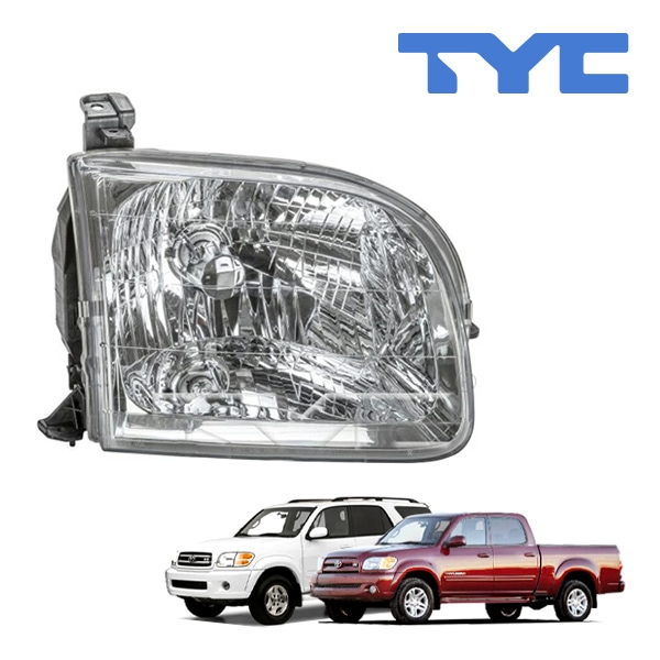 【TYC 正規品】トヨタ 05-06y タンドラ ダブルキャブ 05-07y セコイア ハロゲンヘッドランプ ヘッドライト 純正タイプ 右側 RH 助手席側 バルブ付