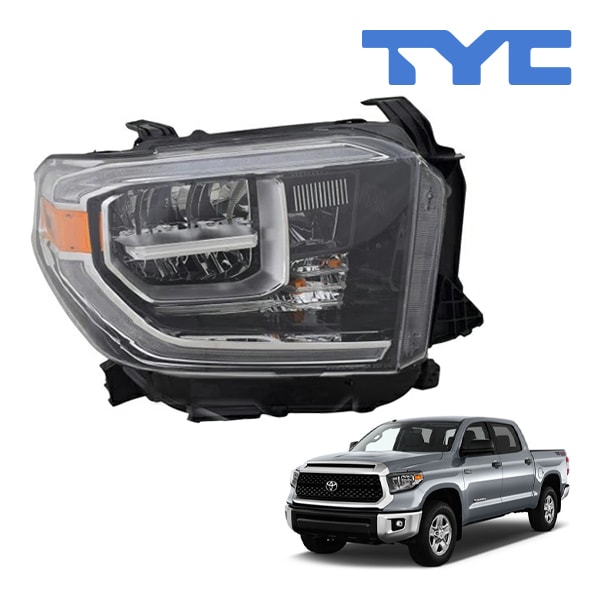 【TYC 正規品】18-21y トヨタ タンドラ LED ヘッドランプ ヘッドライト 純正タイプ 右側 RH 助手席側 バルブ付