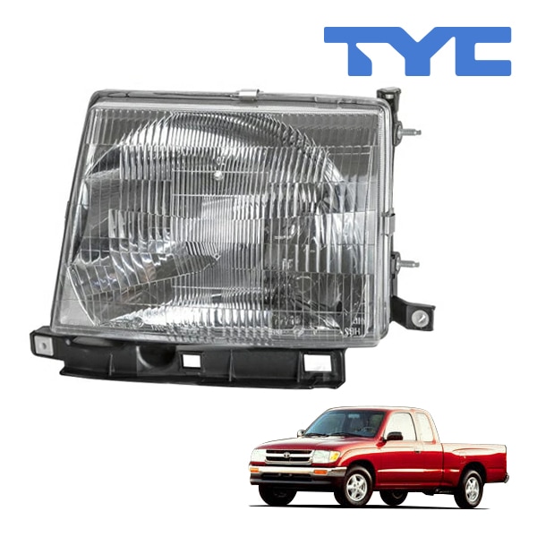 【TYC 正規品】97-00y トヨタ タコマ ハロゲンヘッドランプ ヘッドライト 純正タイプ 左側 LH 運転席側 バルブ付